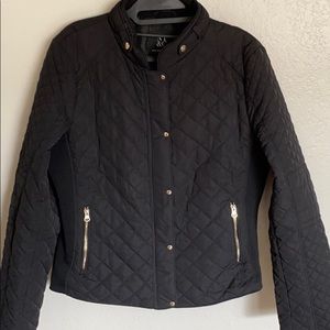 Women’s black NY and Co quilted jacket